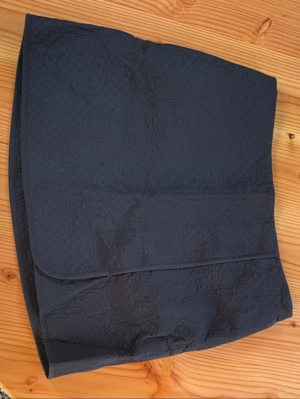 COS Quilted Wrap Black Mini Skirt